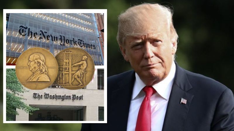 Trump launches defamation suit against Pulitzer Prize for upholding awards for debunked Russia collusion reporters