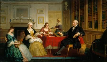 George Washington and Family by Thomas Pritchard Rossiter, 1858-1860. Gift of Nanine Hilliard Greene, 2000 [H-4173].