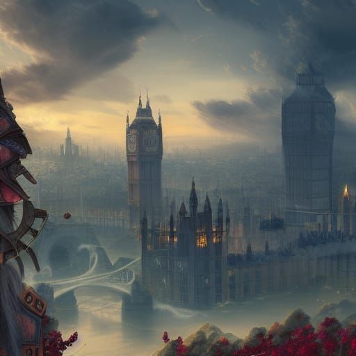 The AI produced an image of a possible nuclear attack on London The AI produced an image of a possible nuclear attack on London